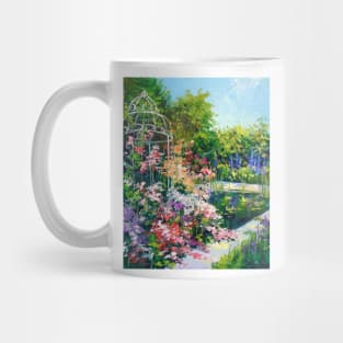 Pond in flowers Mug